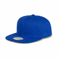 GJ-4 royal wholesale 6-panel flat bill snapback hat front view