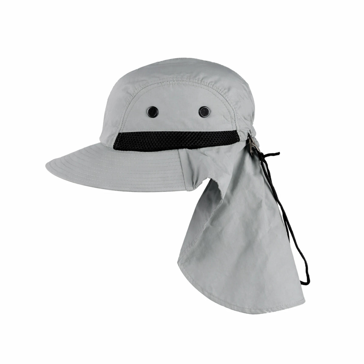 GJ-7 grey wholesale sports sun hat side view