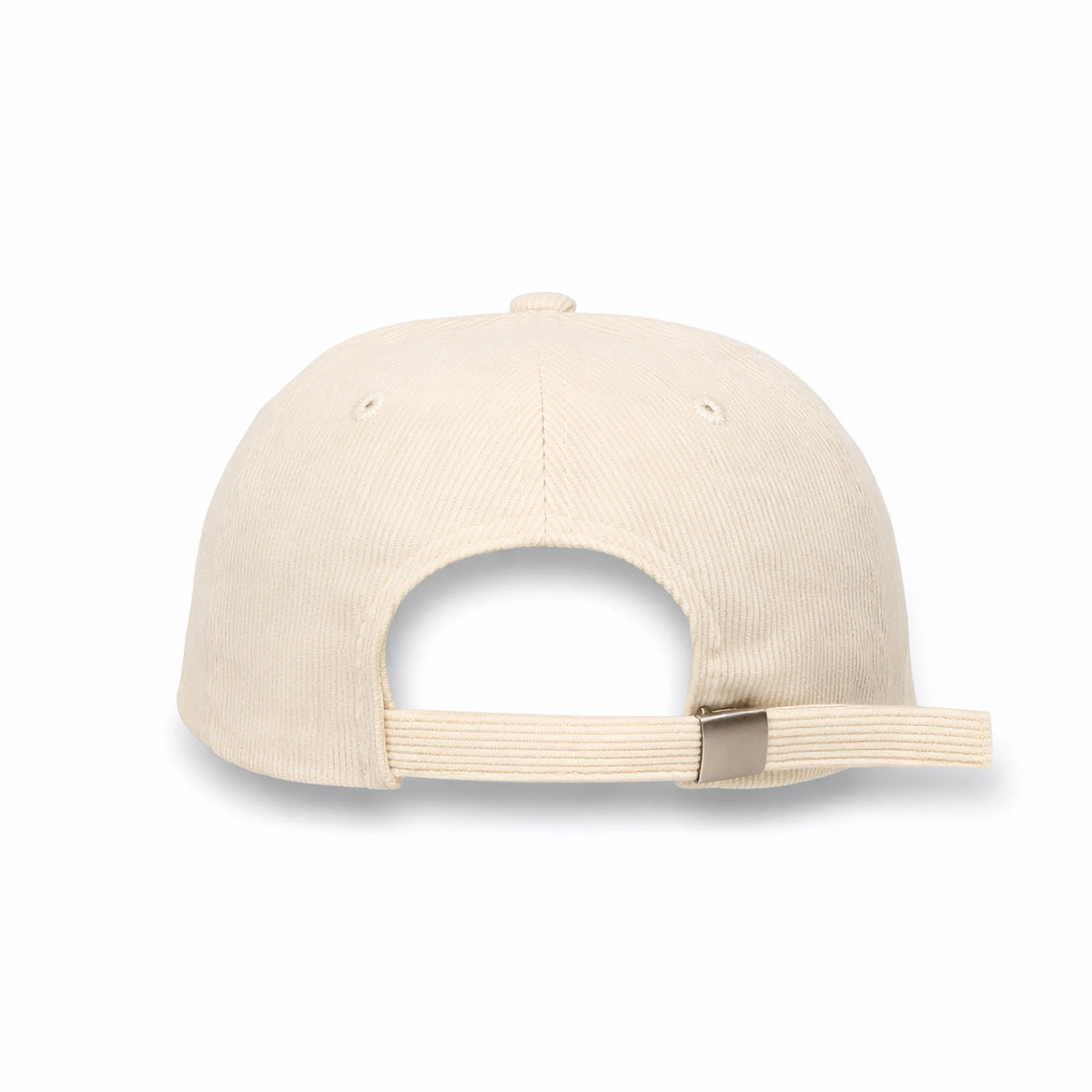 HOT-1 beige wholesale 6-panel corduroy dad hat back view