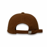 HOT-1 brown wholesale 6-panel corduroy dad hat back view