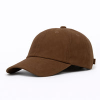 HOT-1 brown wholesale 6-panel corduroy dad hat front view