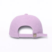 HOT-1 light purple wholesale 6-panel corduroy dad hat back view