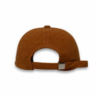 HOT-1 maroon wholesale 6-panel corduroy dad hat back view