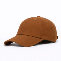 HOT-1 maroon wholesale 6-panel corduroy dad hat front view