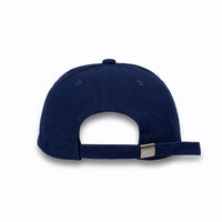 HOT-1 navy wholesale 6-panel corduroy dad hat back view