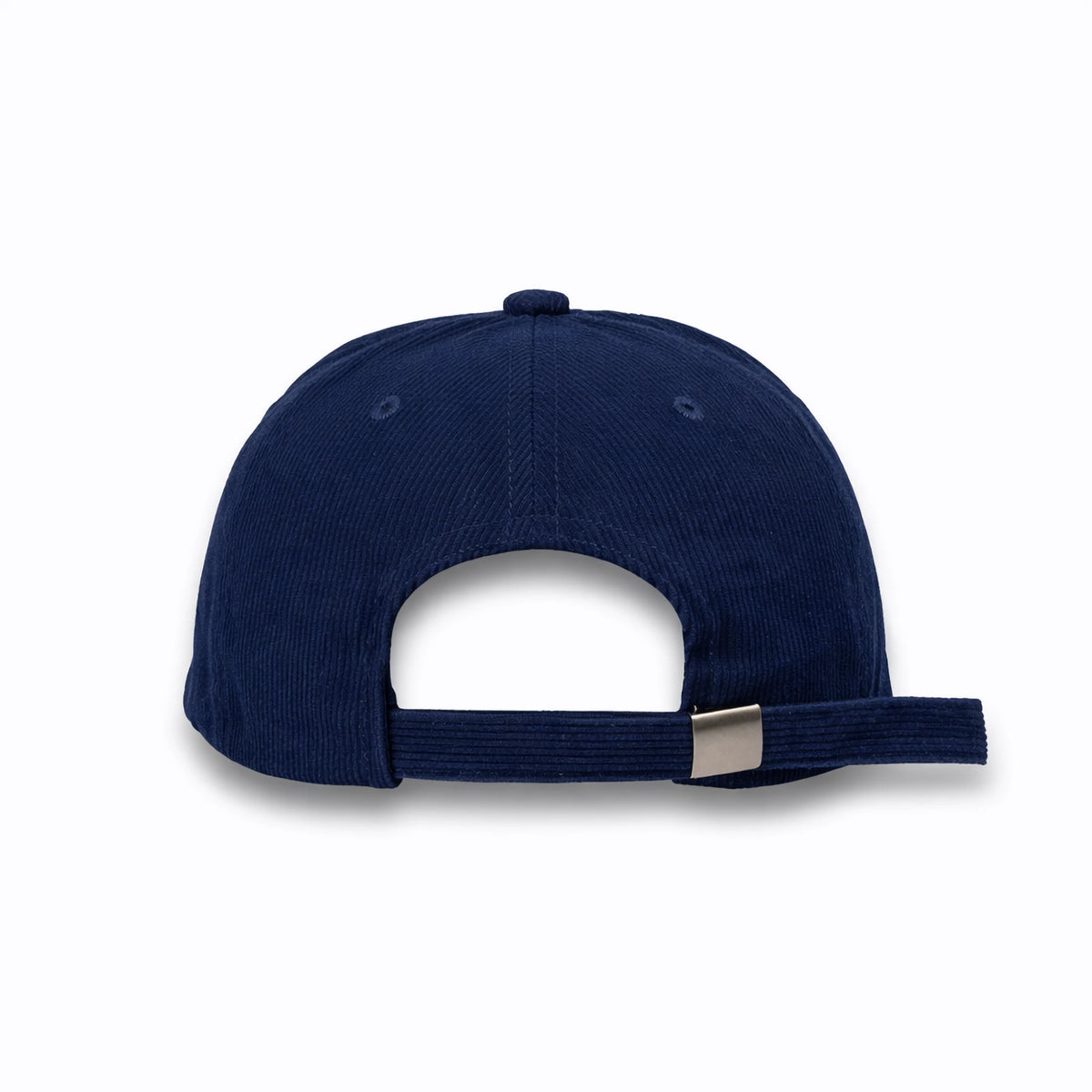 HOT-1 navy wholesale 6-panel corduroy dad hat back view