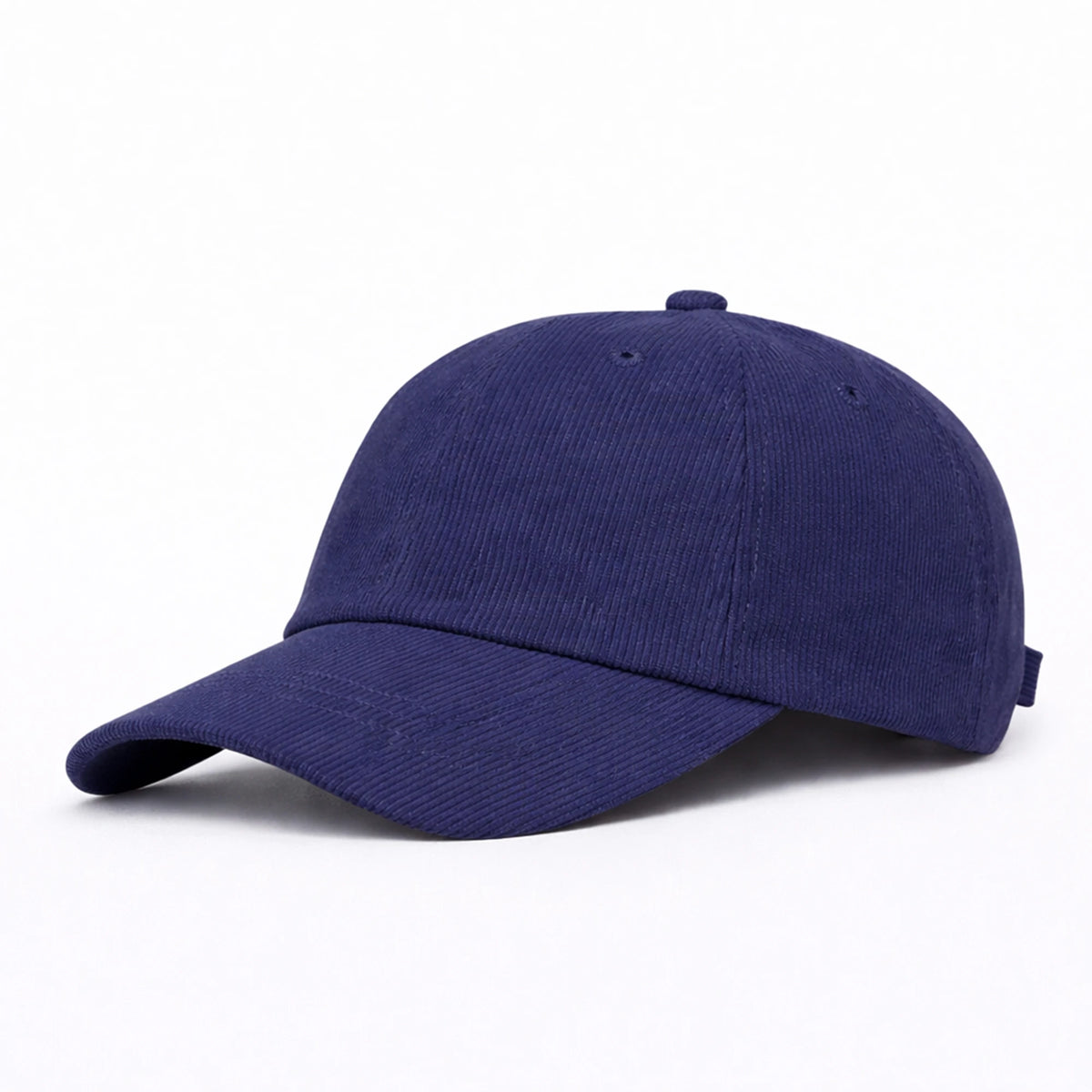 HOT-1 purple wholesale 6-panel corduroy dad hat front view
