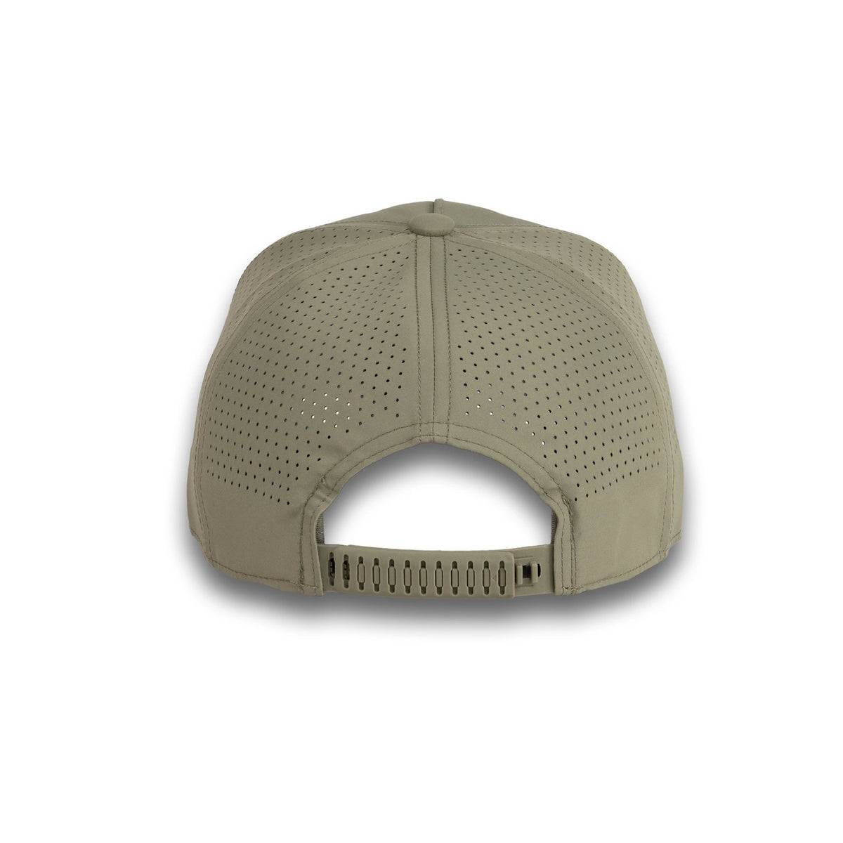 HOT-10 55 green wholesale 5-panel performance snapback hat back view