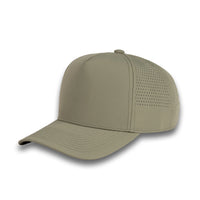 HOT-10 55 green wholesale 5-panel performance snapback hat front view