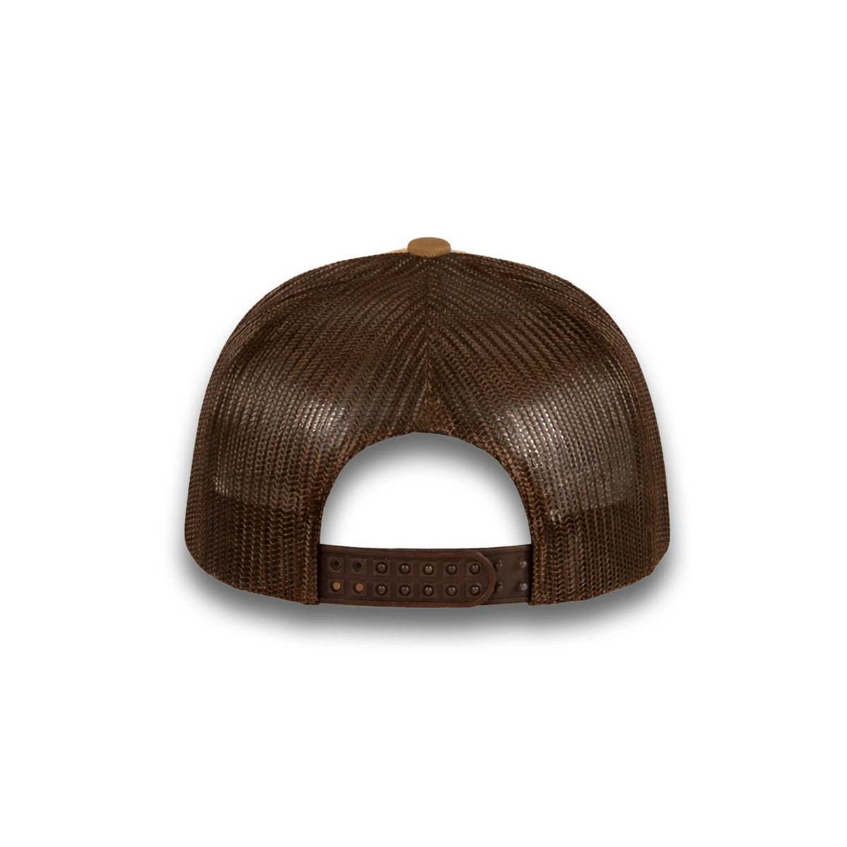 HOT-11 grey orange wholesale 6-panel trucker hat back view