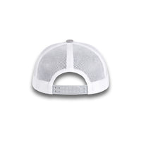HOT-11 light grey white wholesale 6-panel trucker hat back view