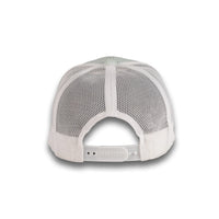 HOT-12 light green white wholesale 6-panel trucker hat back view