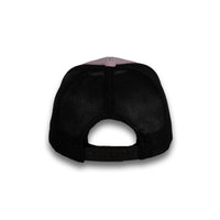 HOT-12 light purple black wholesale 6-panel trucker hat back view