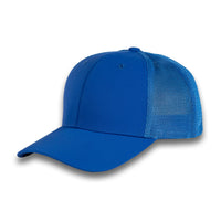 HOT-12 royal wholesale 6-panel trucker hat front view
