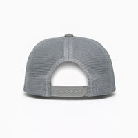 HOT-14 light grey wholesale 5-panel trucker hat back view