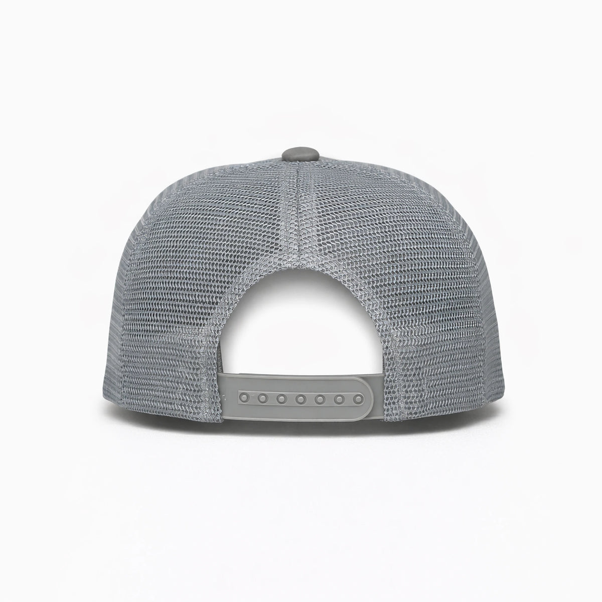 HOT-14 light grey wholesale 5-panel trucker hat back view