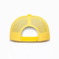 HOT-14 yellow wholesale 5-panel trucker hat back view