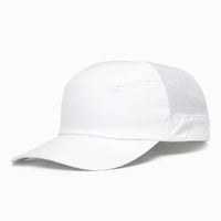 HOT-5 white wholesale 4-panel performance strapback hat front view