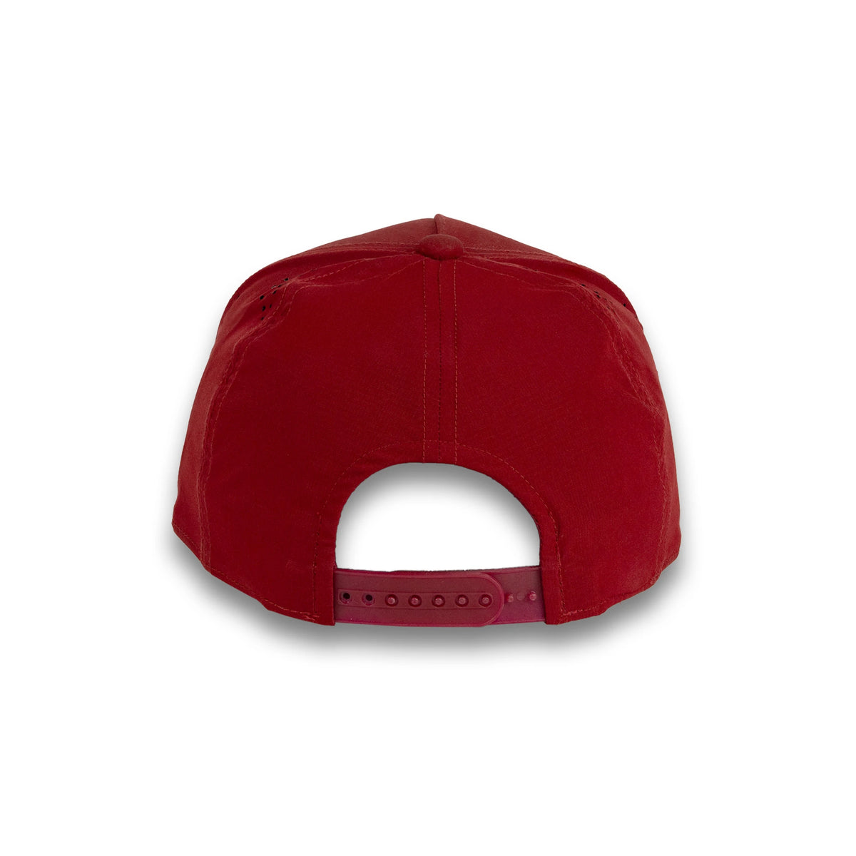 HOT-6 wine wholesale 5-panel performance snapback hat back view