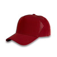 HOT-6 wine wholesale 5-panel performance snapback hat front view