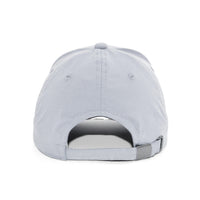 HOT-7 light grey wholesale 6-panel performance snapback hat back view