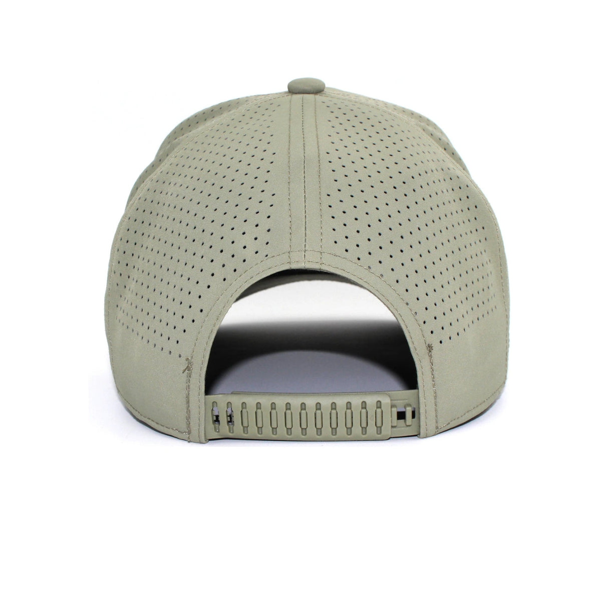 HOT-9 55 green wholesale 6-panel performance snapback hat back view