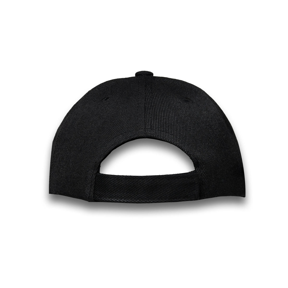 LH-1 black wholesale 6-panel youth hat back view