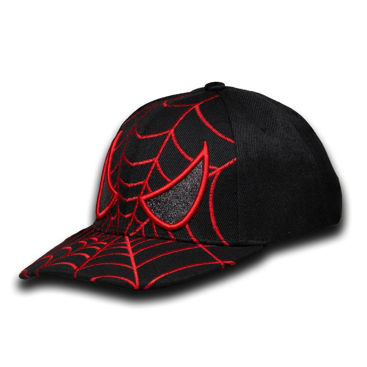 LH-1 black wholesale 6-panel youth hat side view