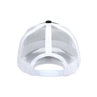 LU-1 black white wholesale 6-panel trucker hat with snapback