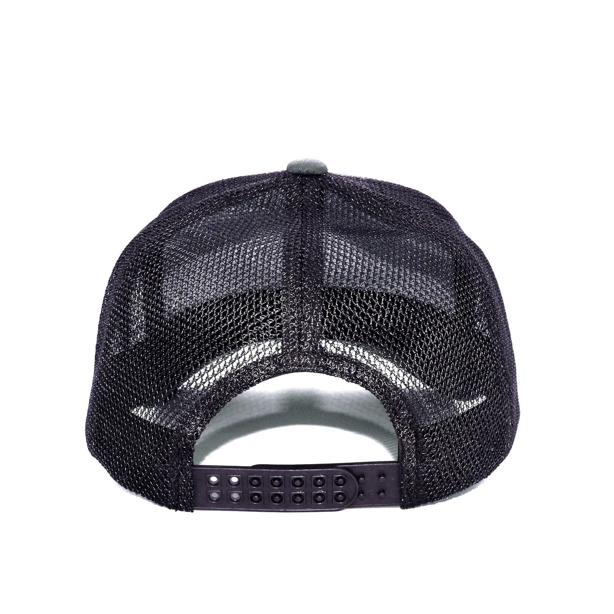LU-1 charcoal navy wholesale 6-panel trucker hat with snapback