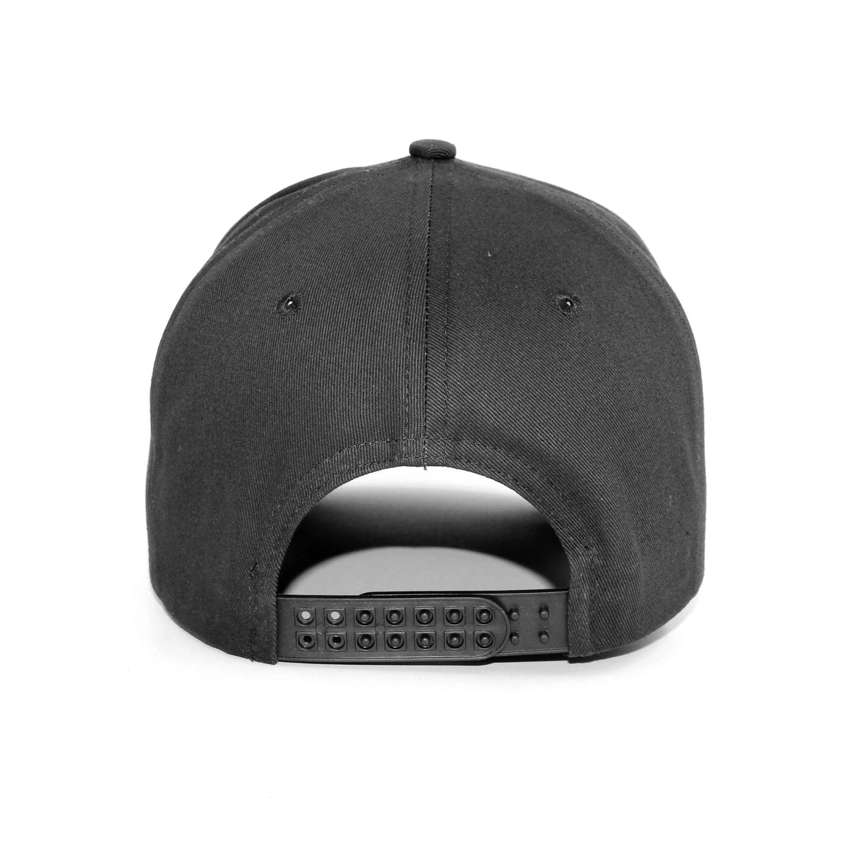 LU-2 charcoal wholesale 5-panel snapback hat back view