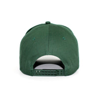 LU-2 dark green wholesale 5-panel snapback hat back view