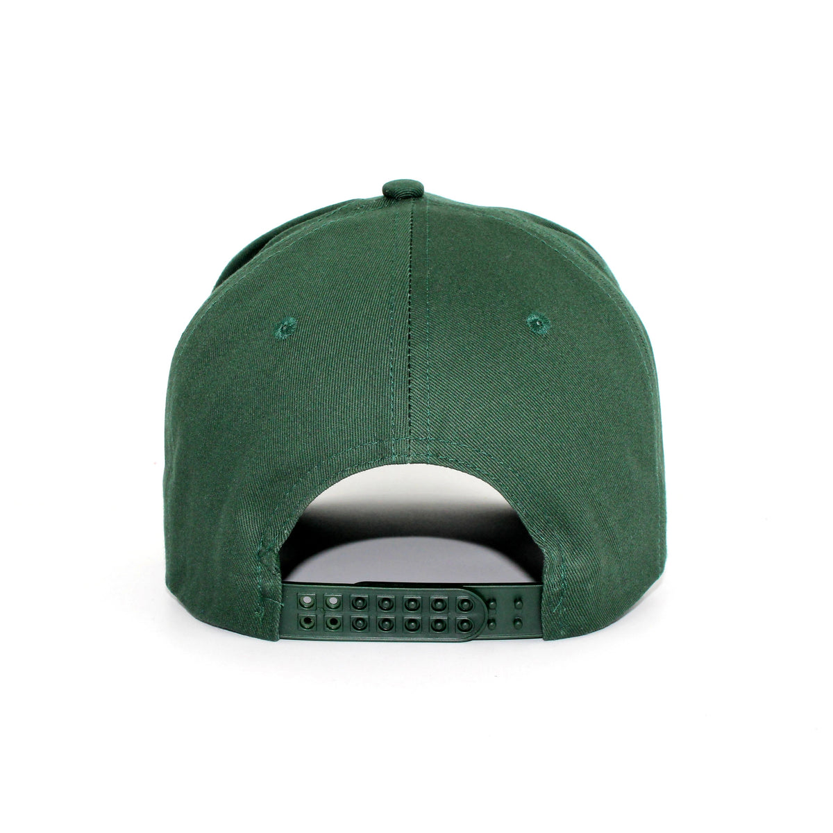 LU-2 dark green wholesale 5-panel snapback hat back view