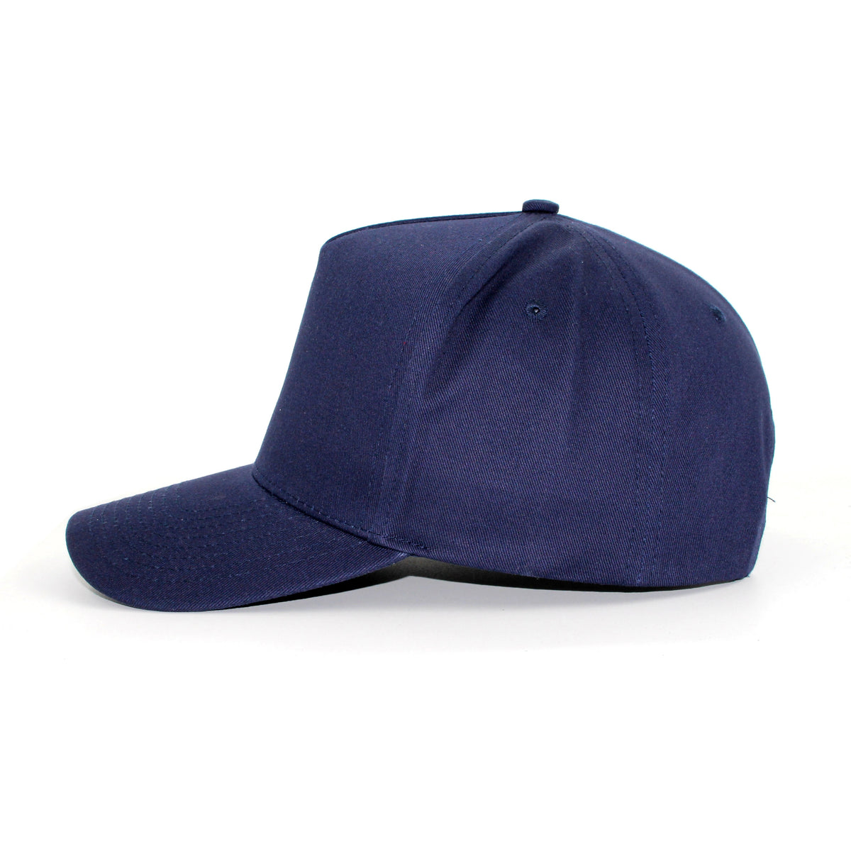 LU-2 navy wholesale 5-panel snapback hat side view
