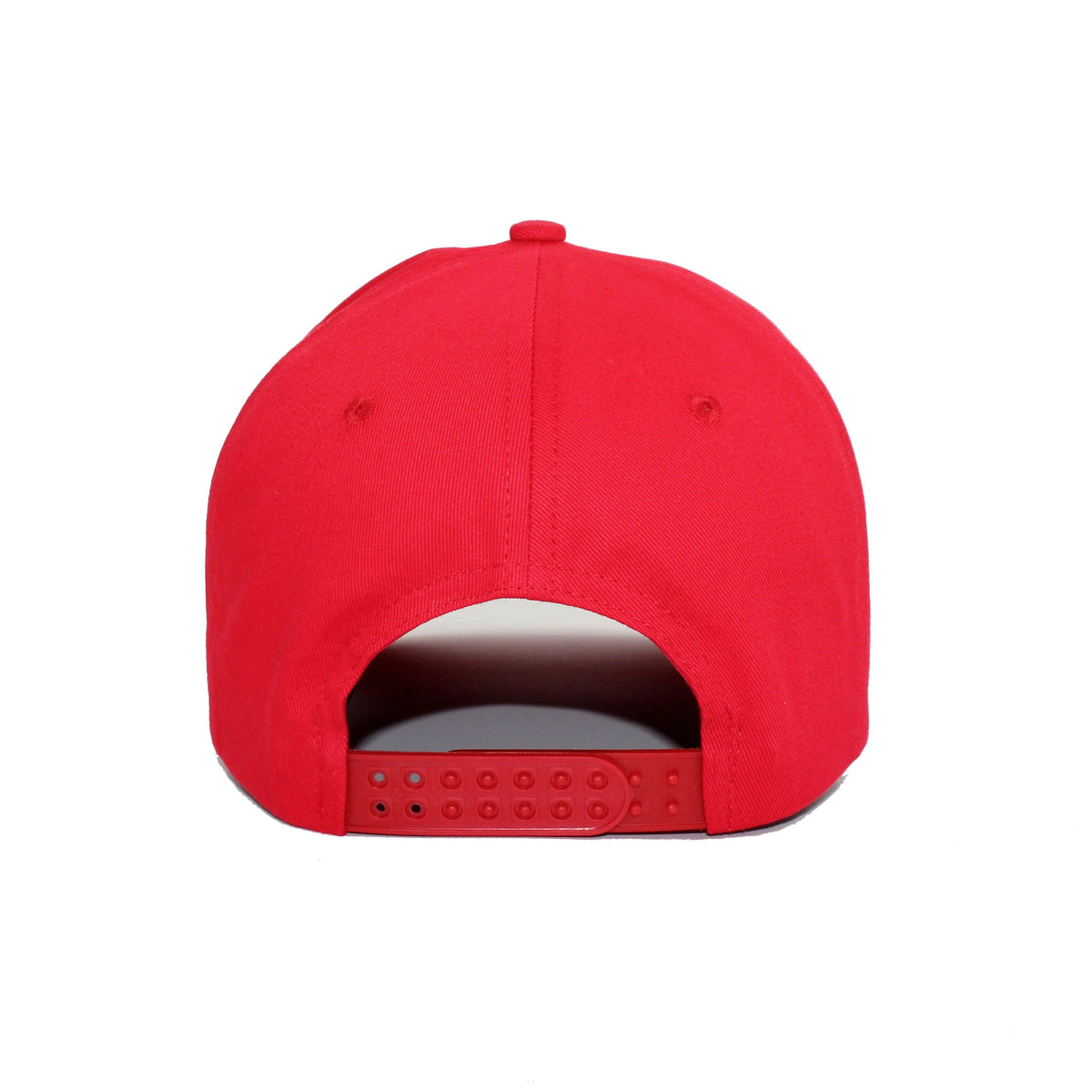 LU-2 red wholesale 5-panel snapback hat back view