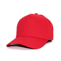 LU-2 red wholesale 5-panel snapback hat front view