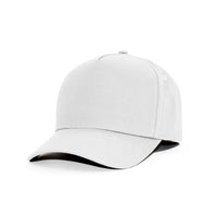 LU-2 white wholesale 5-panel snapback hat front view
