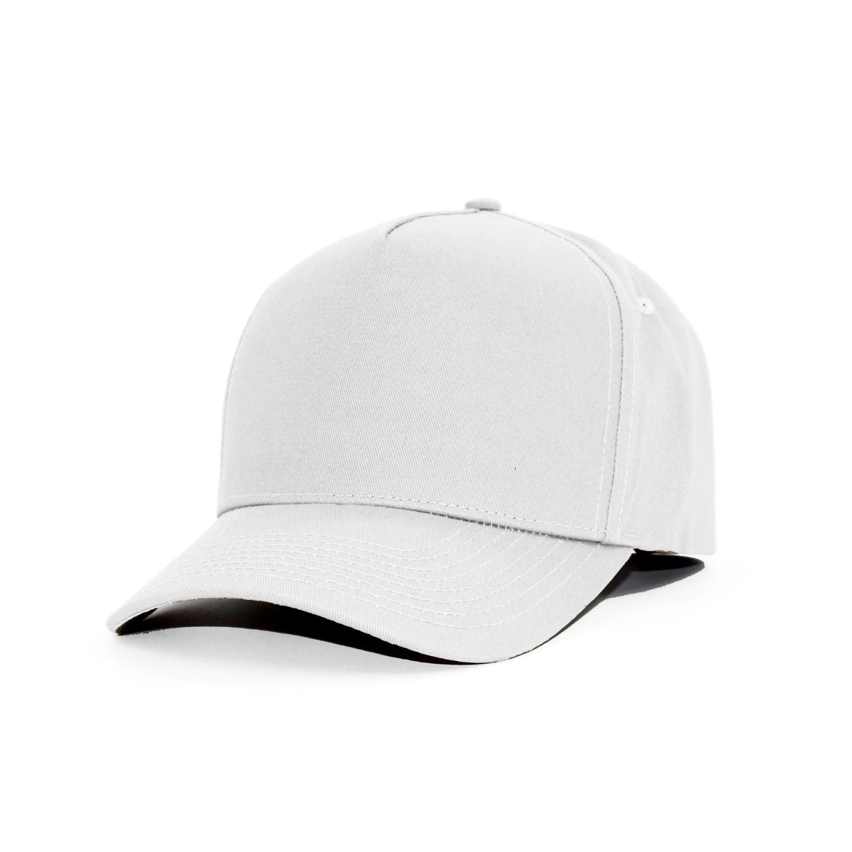 LU-2 white wholesale 5-panel snapback hat front view