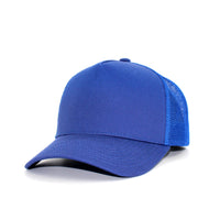 LU-4 royal wholesale 5-panel trucker hat front view