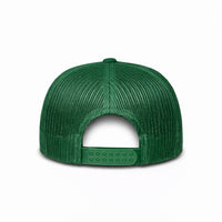 LU-5 dark green wholesale 5-panel foam trucker hat back view