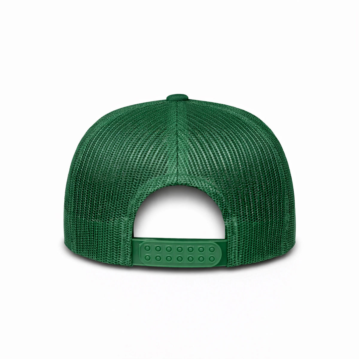 LU-5 dark green wholesale 5-panel foam trucker hat back view