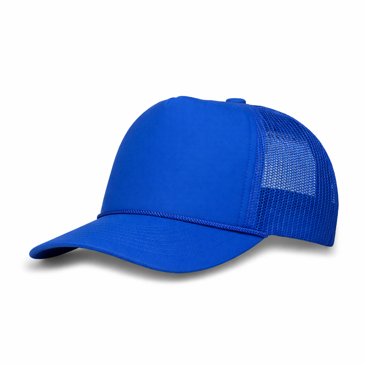 LU-5 royal wholesale 5-panel foam trucker hat front view