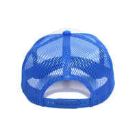 LU-5 white royal wholesale 5-panel foam trucker hat back view