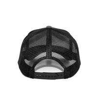 LU-5A black wholesale 5-panel trucker hat back view