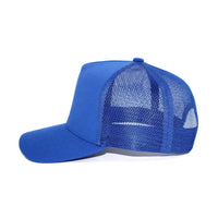 LU-5A royal wholesale 5-panel trucker hat side view