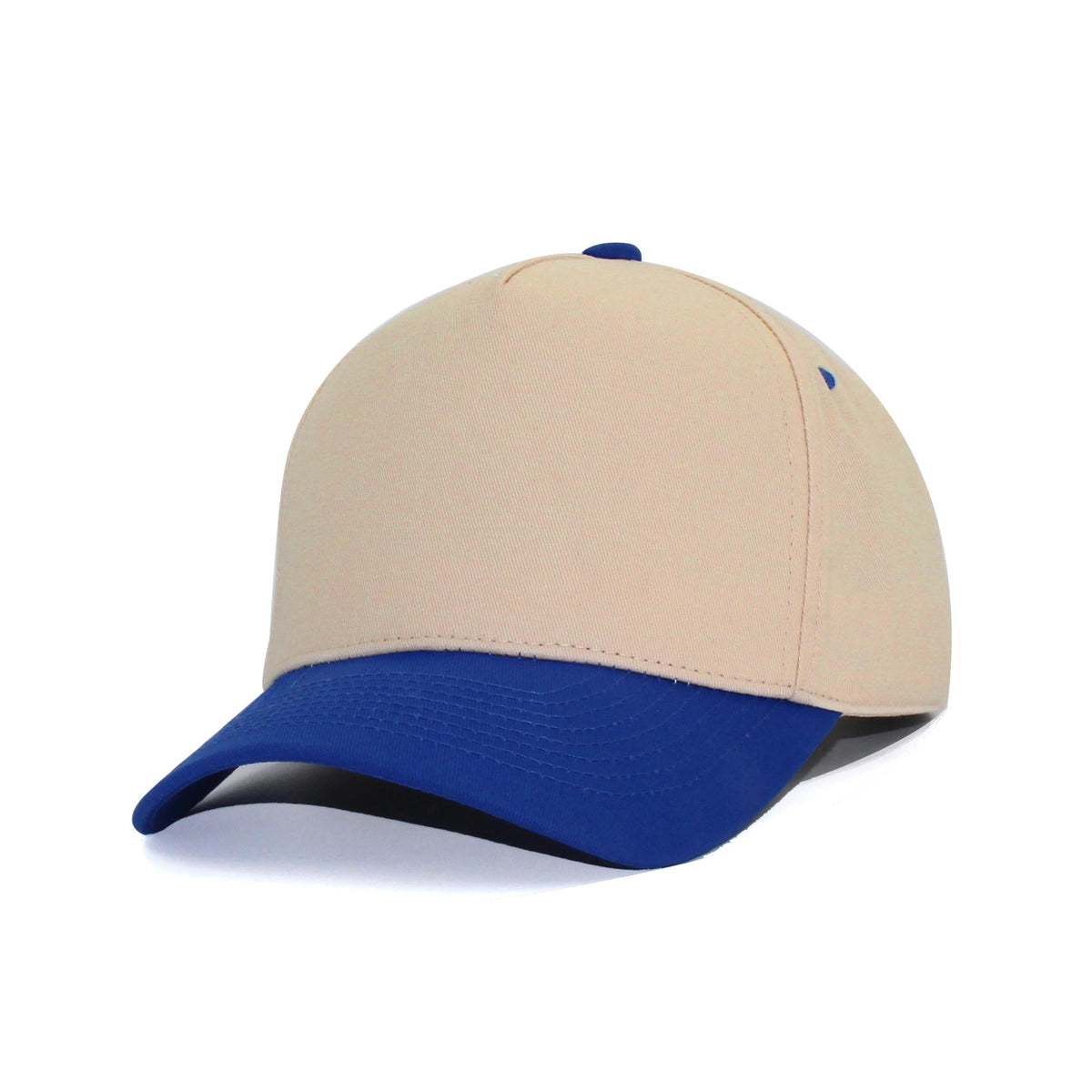 LU-6 beige royal wholesale 5-panel snapback hat front view