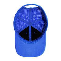 LU-8 royal wholesale 6-panel performance snapback hat interior view